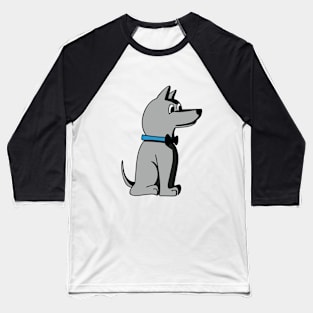 grey dog with papillon Baseball T-Shirt